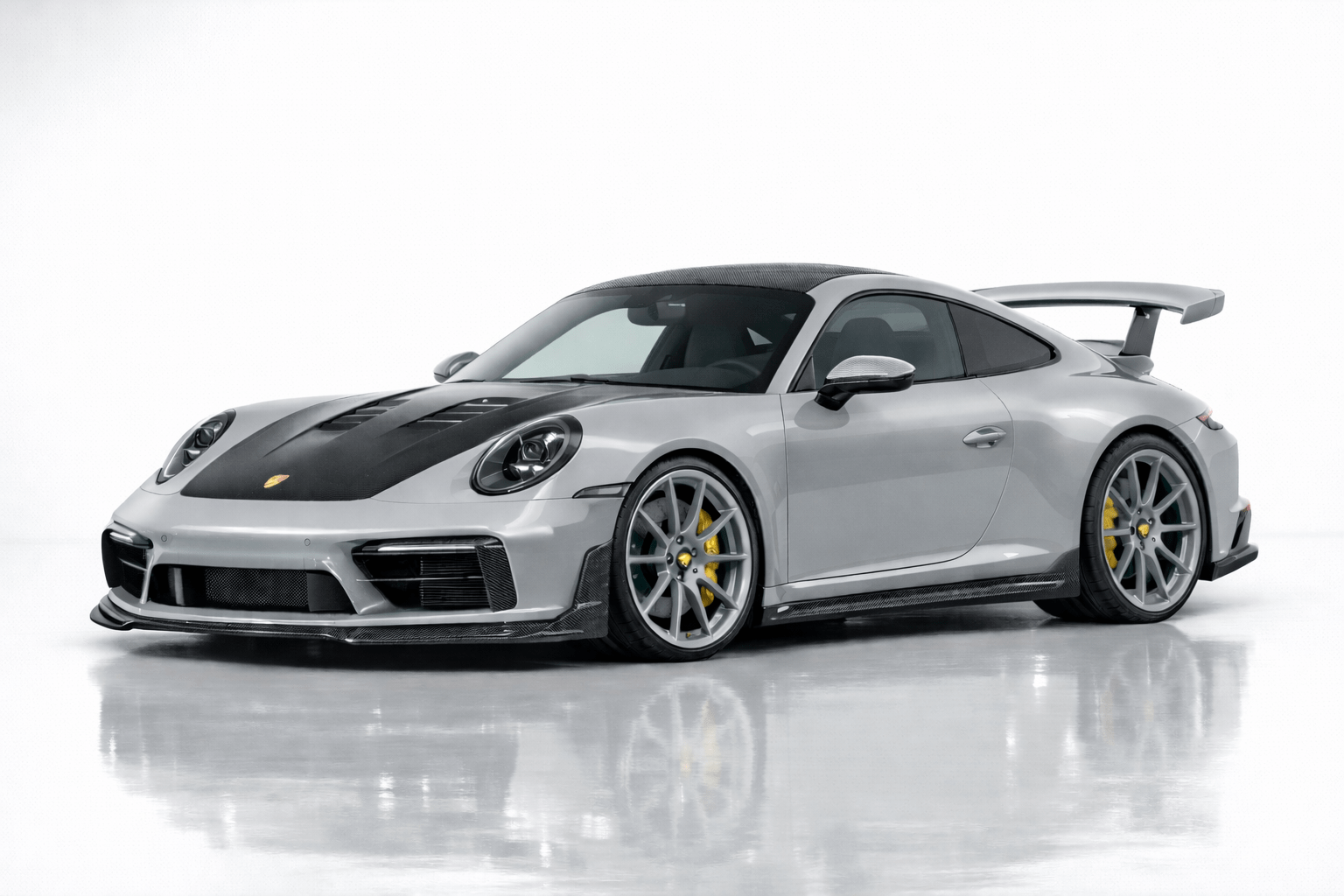 porsche performance upgrades OEM+ reference Porsche 992.2 Carrera 4S Ice Gray Pearl Micarja Racing