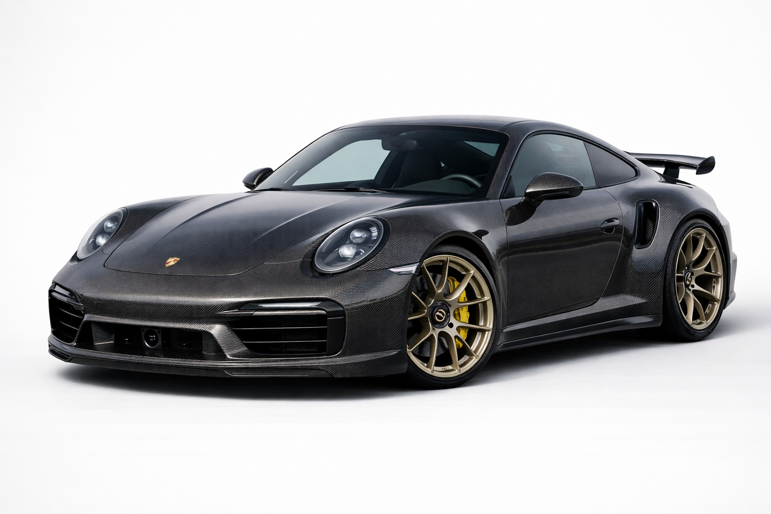 Bespoke Porsche Projects 992.1 Turbo S carbon widebody front three quarter