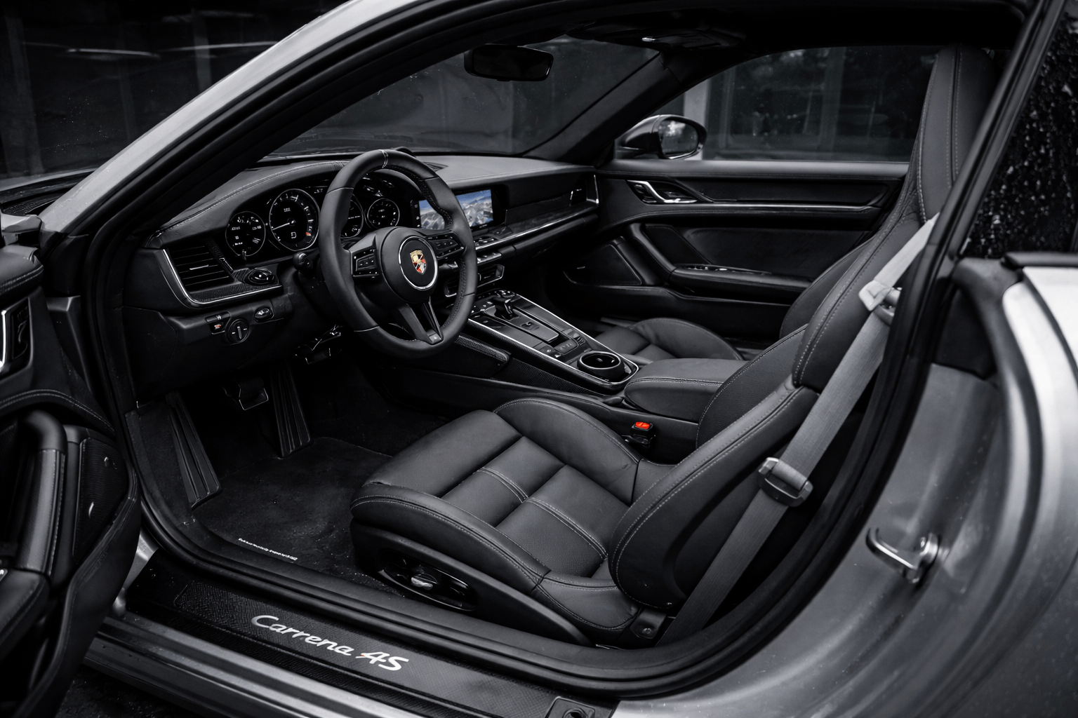 bespoke Porsche interior design Europe premium cockpit composition