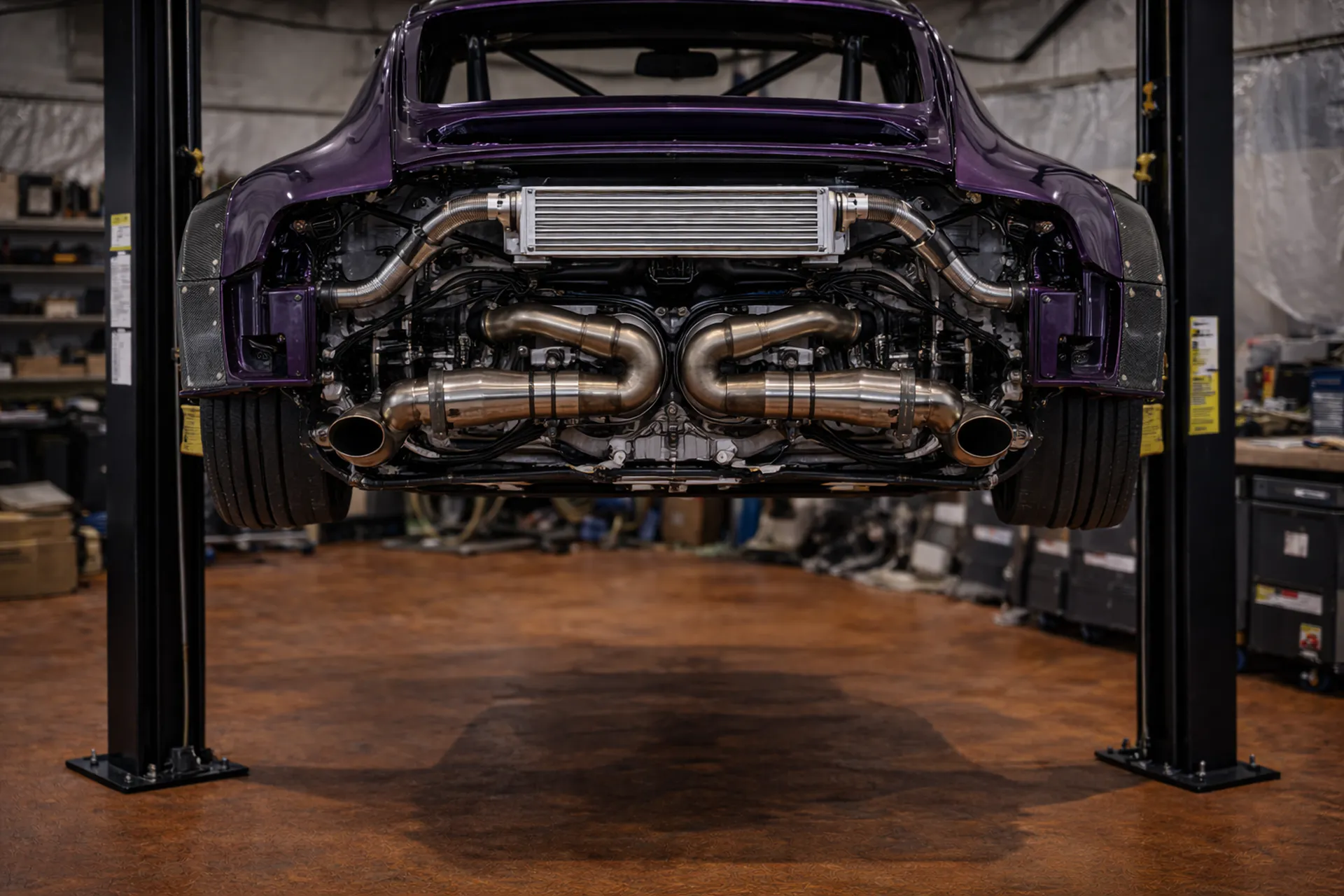 Porsche 964 Turbo reimagined engine and car presentation