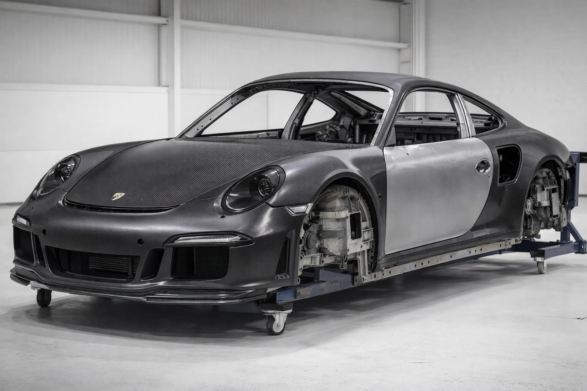 Prepreg carbon integration on bespoke Porsche 991.2 Turbo S build