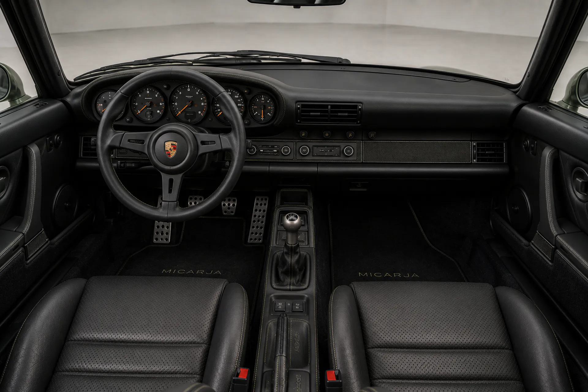 Porsche 964 C2 4.0 NA cockpit interior with bespoke OEM+ coachbuilt materials
