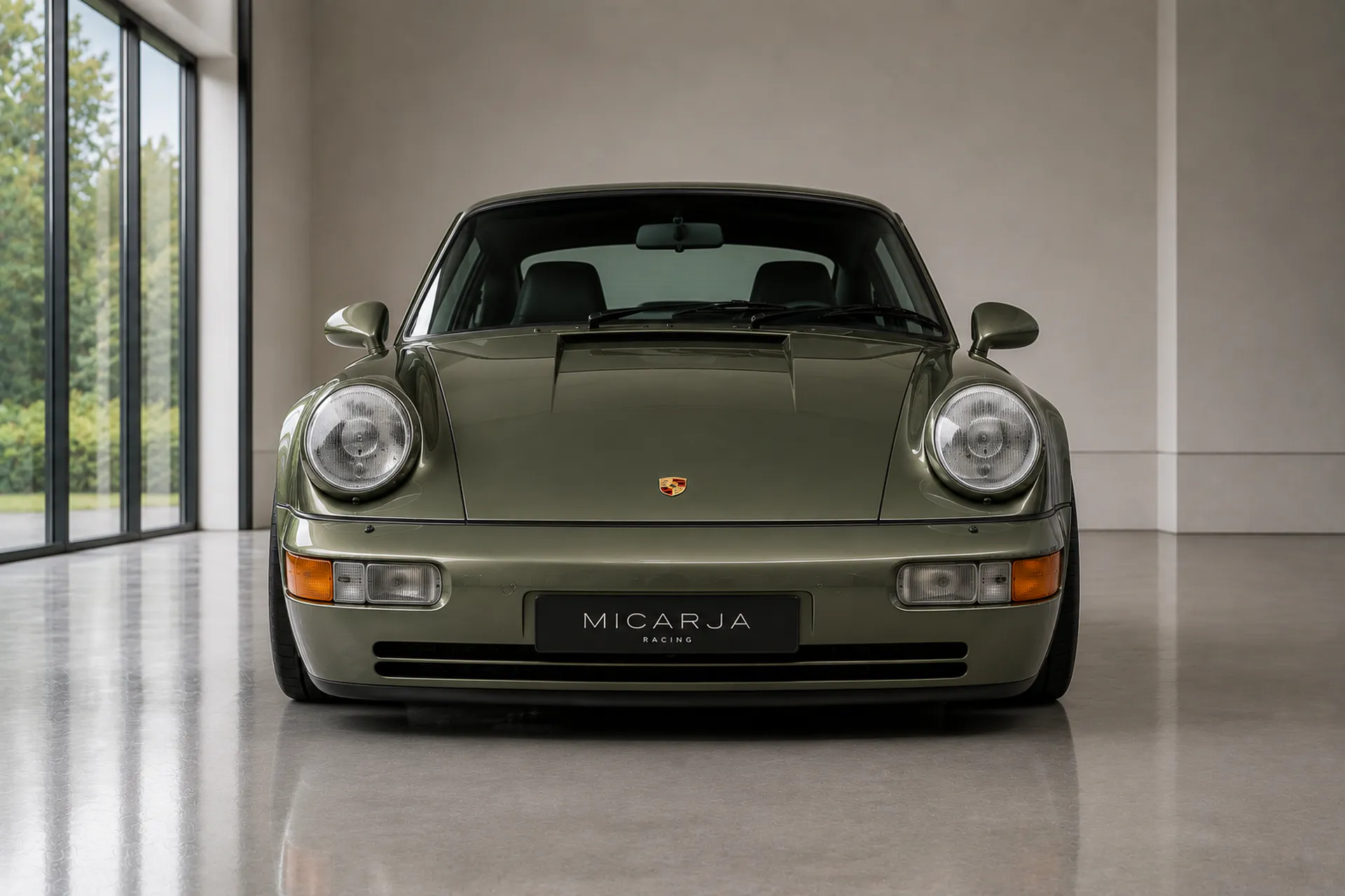 Porsche 964 C2 4.0 NA front central low view OEM+ coachbuilt design