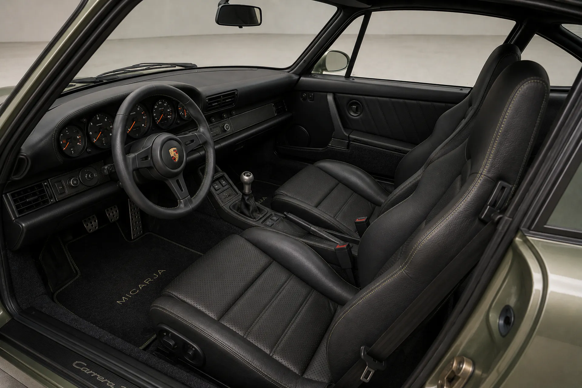 Porsche 964 C2 4.0 NA bespoke interior view with premium OEM+ materials