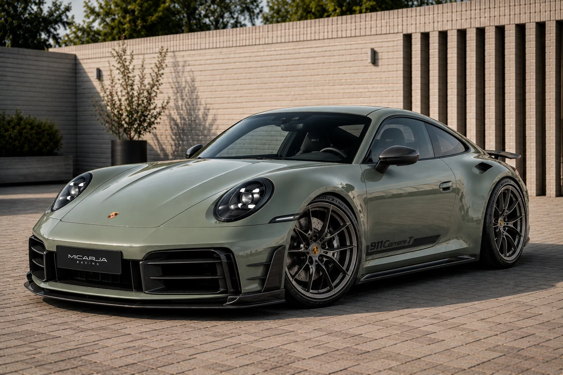 Porsche 911 Carrera T Lightweight by Micarja Racing front three quarter view