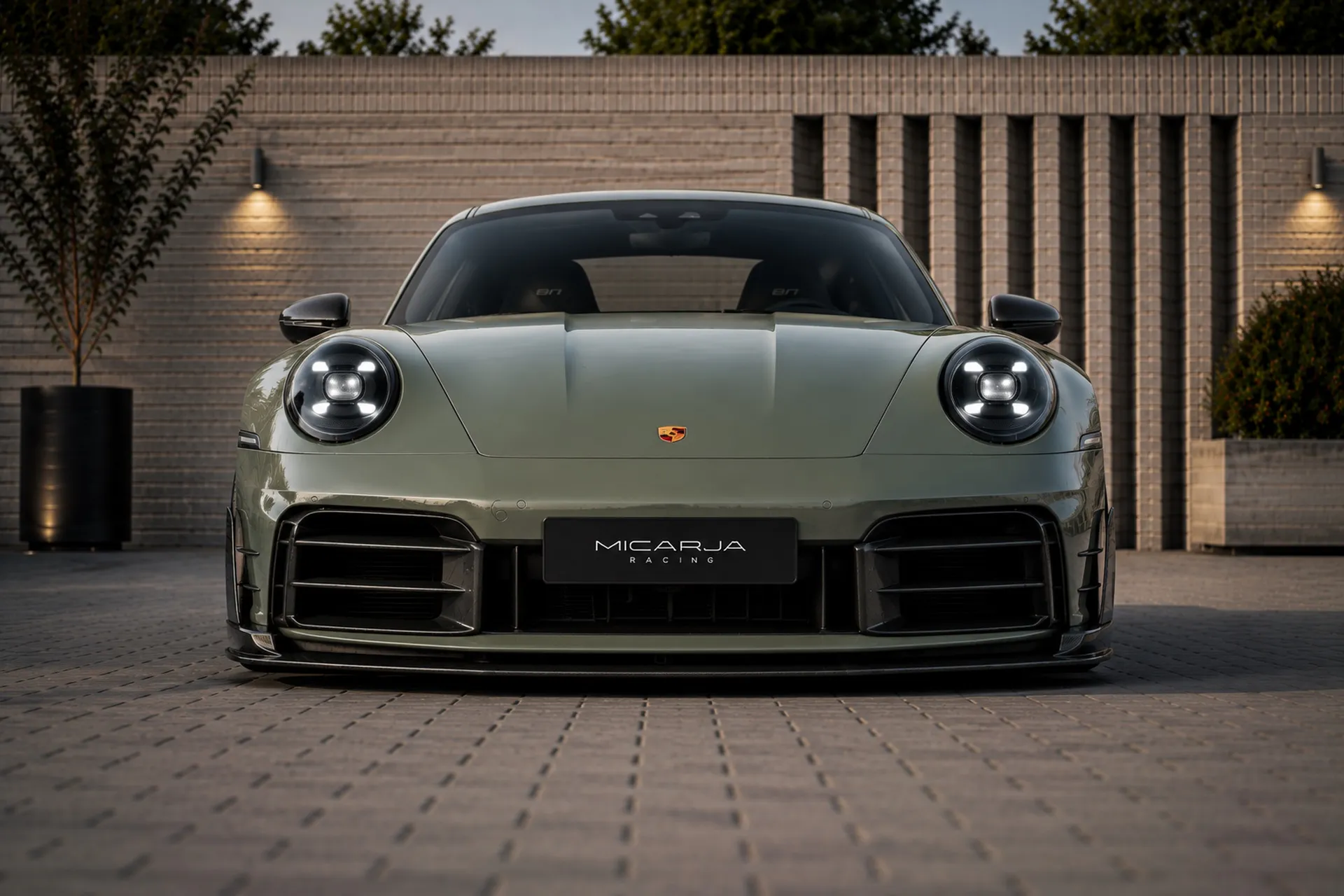 Front view of the Porsche 911 Carrera T Lightweight by Micarja Racing