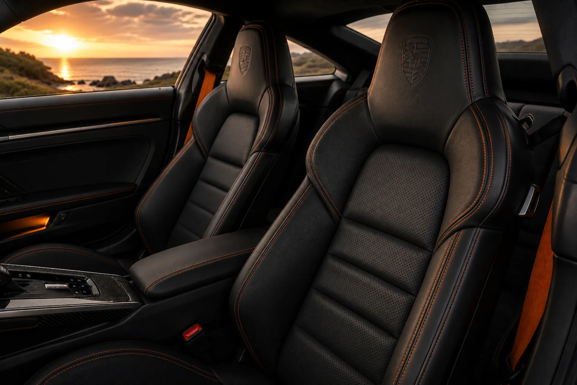 Bespoke Porsche interior design for the Porsche 992.2 Turbo S by Micarja Racing