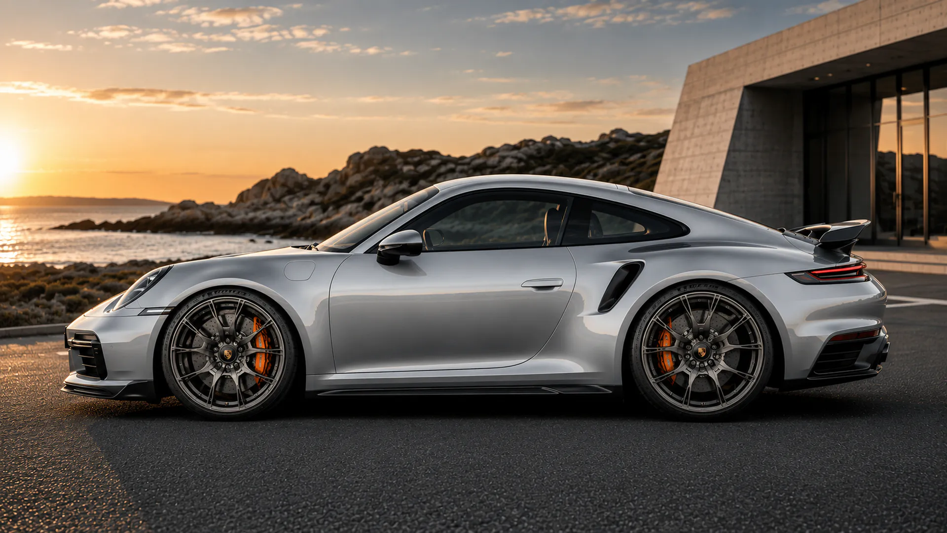 Micarja Racing Porsche 992.2 Turbo S side profile with preserved proportions